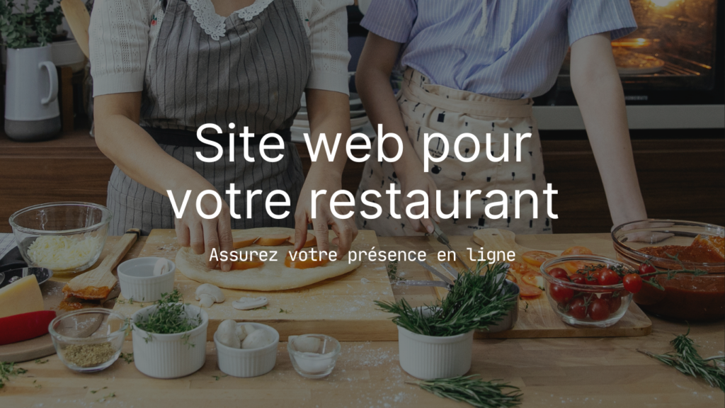 site web pour votre restaurant